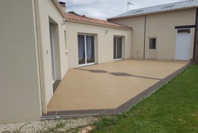 Béton poreux