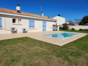 pose de margelle piscine Rouger TP